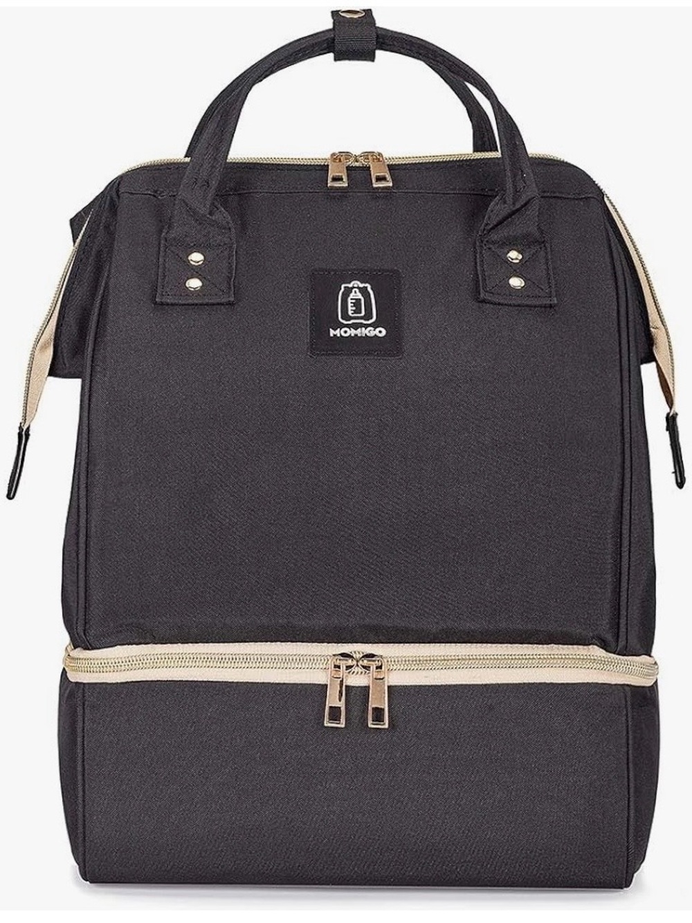 MOMIGO Breast pump Backpack, Black Insulated, Cooler, Bag